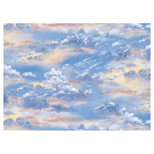 Landscape Medley Sunrise colorful clouds Sky Multi Elizabeth's Studio Cotton Fabric