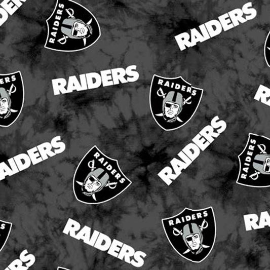 Las Vegas Raiders NFL Football Canvas Tie Dye Fabric Traditions Cotton Fabric NFL-70568-CH