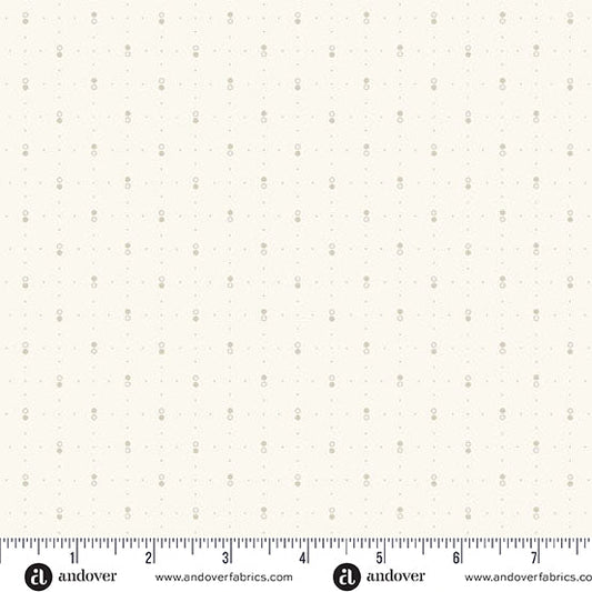 Latte Circle & Dots Cream Andover Fabrics Cotton Fabric AF-A-1270-L