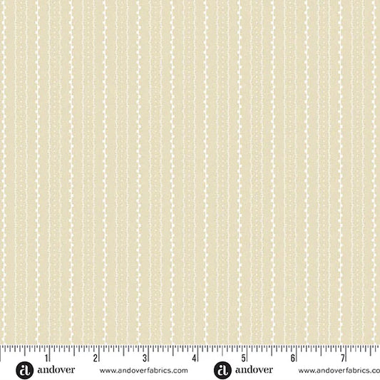 Latte Geo Stripe Cream Andover Fabrics Cotton Fabric AF-A-1264-L