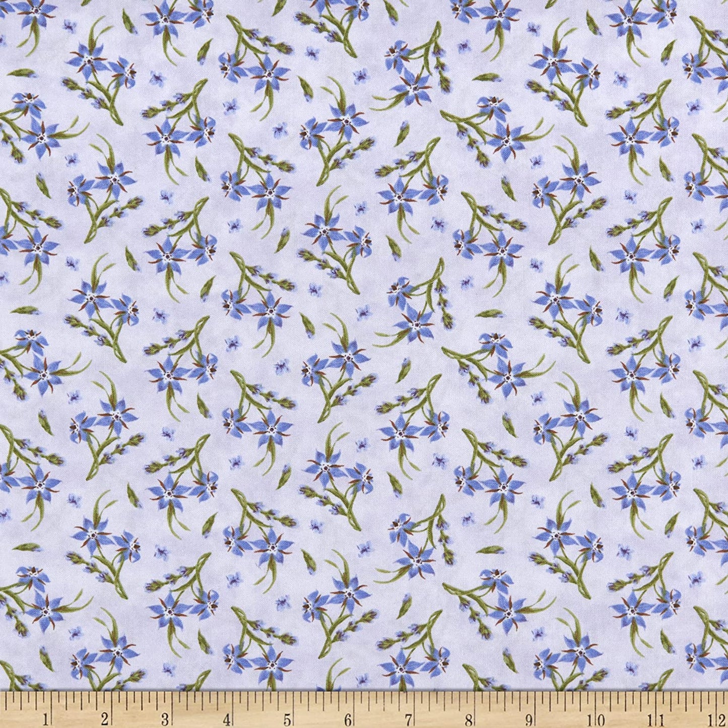 Lavender Garden Tossed Star Flower Purple Jane Shasky Henry Glass Cotton Fabric