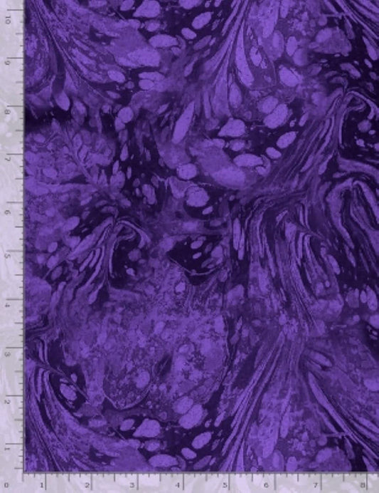 Lavender Purple Floral Marble Texture Floral Dreams Timeless Treasures Cotton Fabric