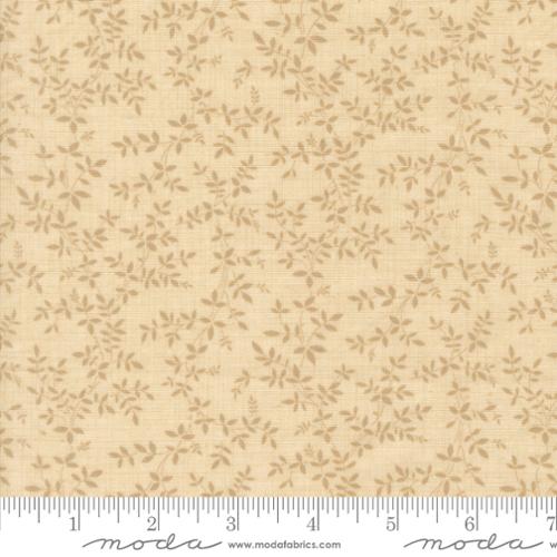 Le Jardin Rouge Jonquille Blenders Leaves Vine Pearl Rouge Natural French General Moda Cotton Fabric MD-36156-19