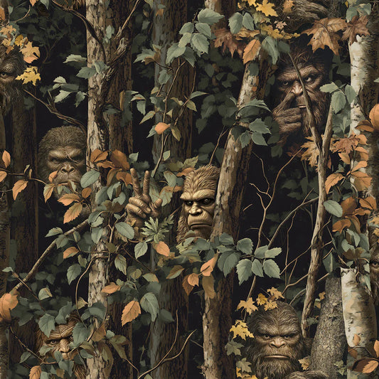 Legendary Loner Peekaboo Black Jim Baldwin 3 Wishes Cotton Fabric 3W-23814-BLK