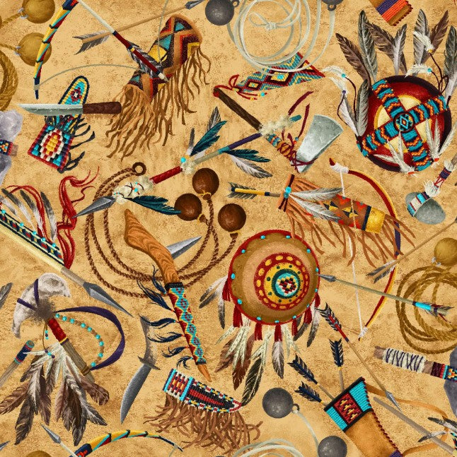 Legends Gear Gold Oasis Fabrics Cotton Fabric OA-598031