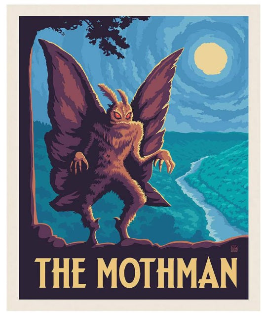 Legends of the National Parks The Mothman Panel 36" Anderson Design Riley Blake Cotton Fabric RB-PD15330-PANEL