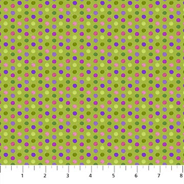 Life Happens Wine Helps Wine Dots Multi Green Ellen and Clark Studio Northcott Cotton Fabric