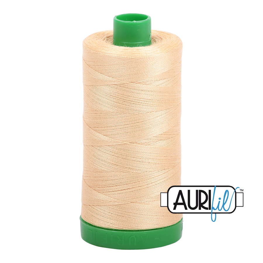 Light Caramel Brown 40 wt 1094 yd Large Spool Aurifil Cotton Quilting Thread AF-MK40SC6-6001