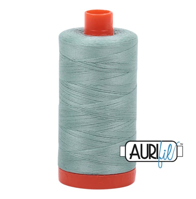 Light Juniper Blue Aurifil Cotton Quilting Thread Solid 50wt 1300m 1422yds Aurifil AF-A1050-2845 | US Fabric Shop