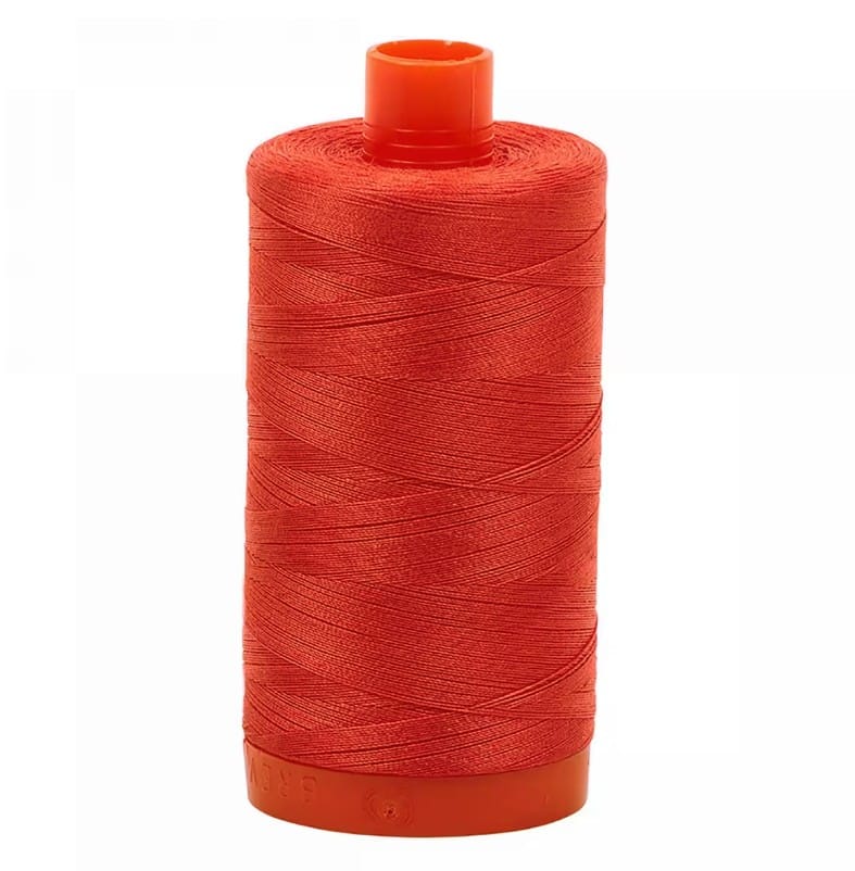 Light Red Orange Aurifil Cotton Quilting Thread Solid 50wt 1300m 1422yds Aurifil AF-A1050-2277 | US Fabric Shop