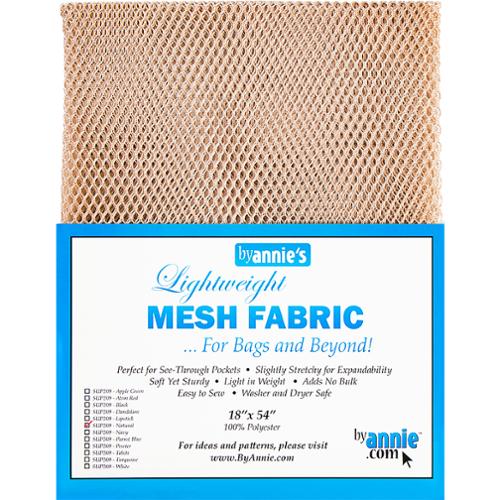 Lightweight Mesh Fabric Natural By Annie's 18”x 54” Polyester BYA-SUP209-NATURAL