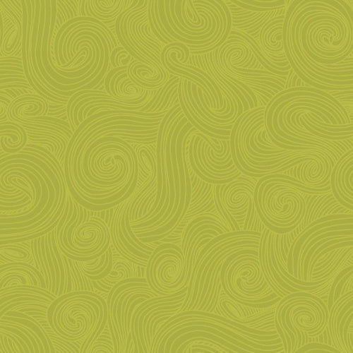 Just Color! Lime Green Swirl Studio E Cotton Fabric SE 1351-Lime