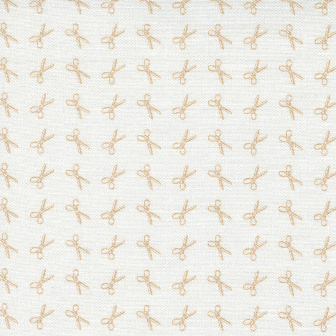 Linen Cupboard Scissors Chantilly Latte Cream Fig Tree & Co. Moda Cotton Fabric MD-20483-21