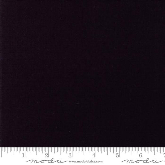 Linen Mochi Solid Black Momo Moda Cotton Linen Fabric MD-32911-56