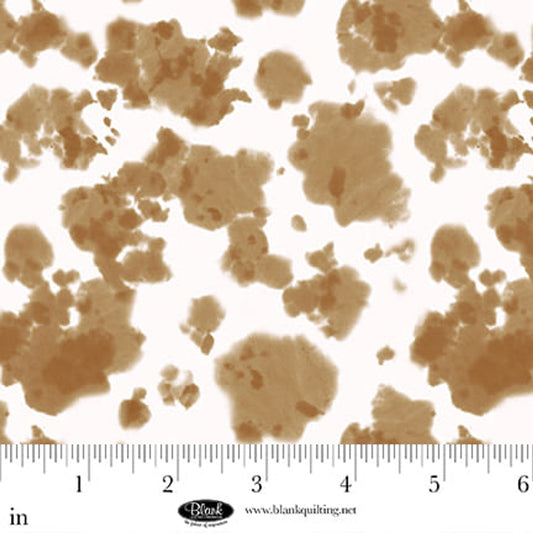 Little Seedlings Farm Cow Hide White Moque Lee Studio Blank Quilting Cotton Fabric BQ-4380-01