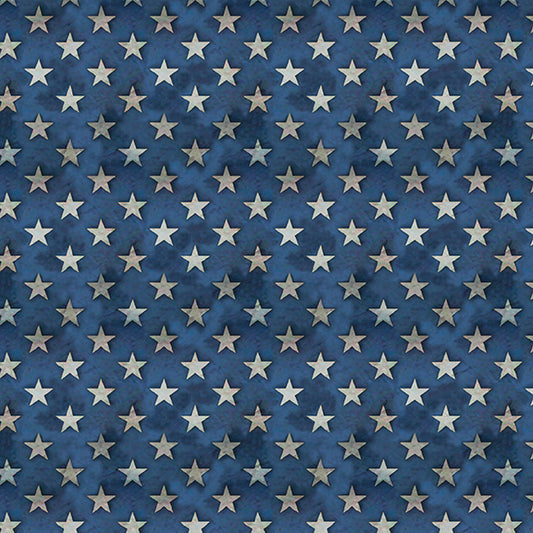 Live to Ride Tools Blue JQ Designs Blank Quilting Cotton Fabric