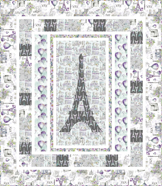 Lost in Paris See the Sights Quilt 3 Wishes-FREE PATTERN