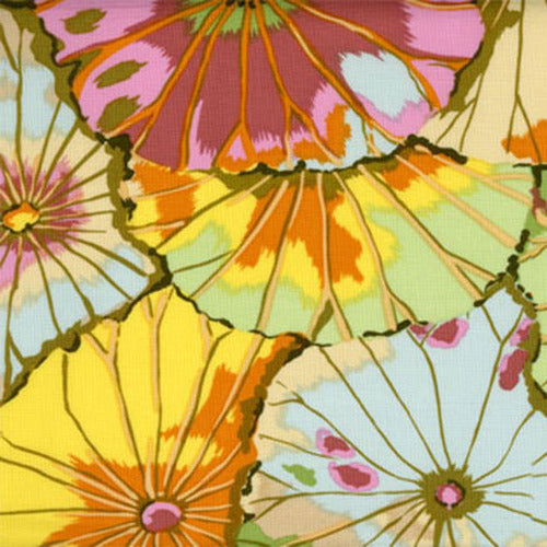 Lotus Leaf Jade Green Classics Kaffe Fassett Collective Free Spirit Cotton Fabric FS GP29.JADE