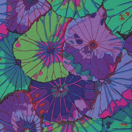 Lotus Leaf Purple Classics Kaffe Fassett Collective Free Spirit Cotton Fabric FS GP29.PURPL | US Fabric Shop