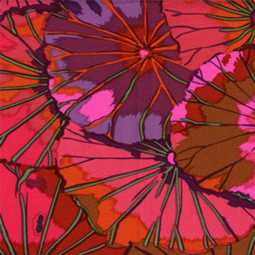 Lotus Leaf Wine Classics Kaffe Fassett Collective Free Spirit Cotton Fabric FS GP29.WINE
