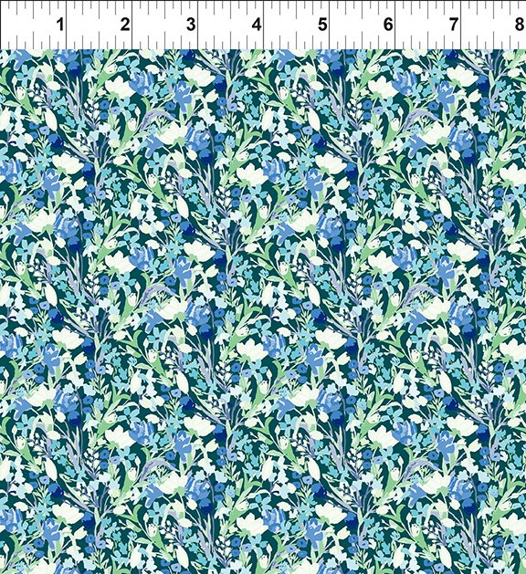 Lovelies Beatrice Teal In the Beginning Fabrics Cotton Fabric ITB-13LOV-1