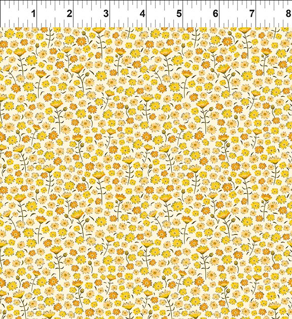 Lovelies Daisy Yellow In the Beginning Fabrics Cotton Fabric ITB-7LOV-1