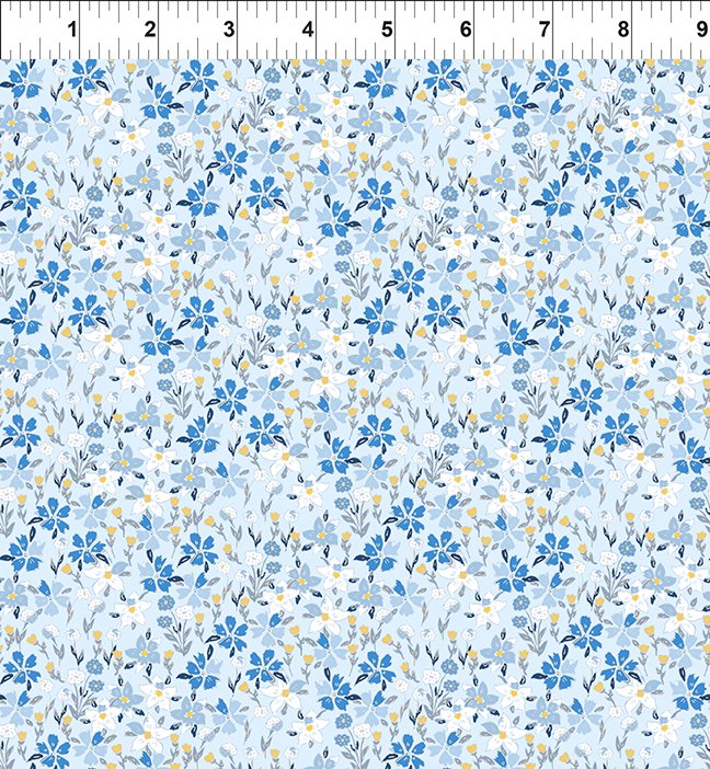 Lovelies Lucy Blue In the Beginning Fabrics Cotton Fabric ITB-15LOV-1