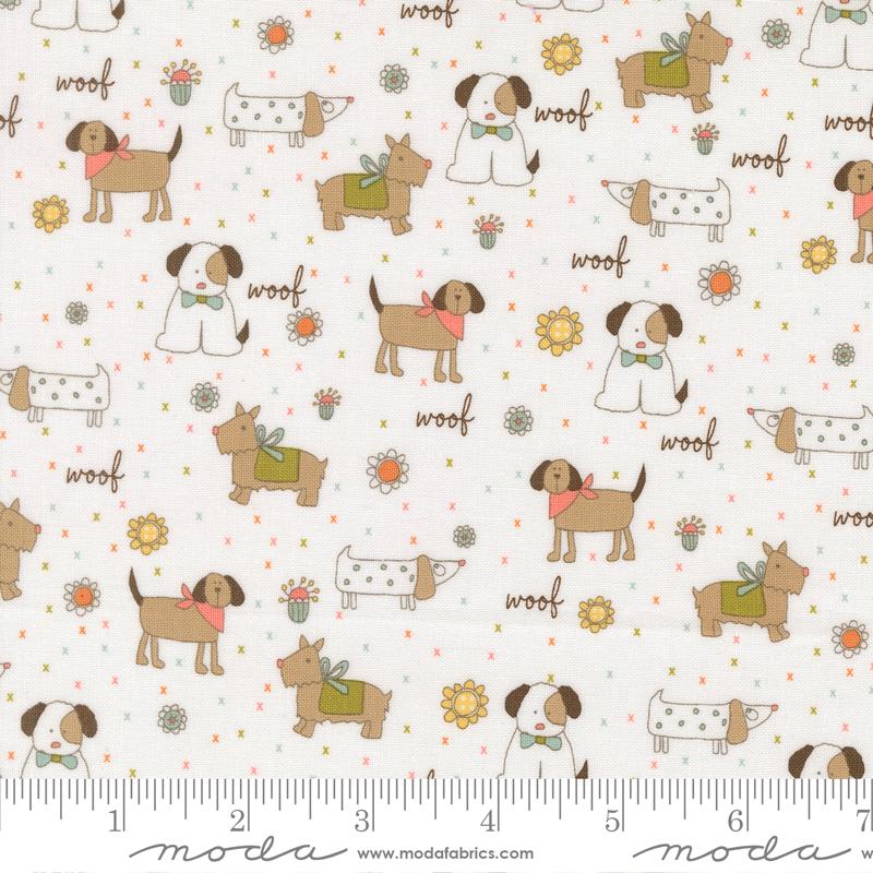 Lucky Puppy Parade Cloud Sweetwater Moda Cotton Fabric MD-55700-11