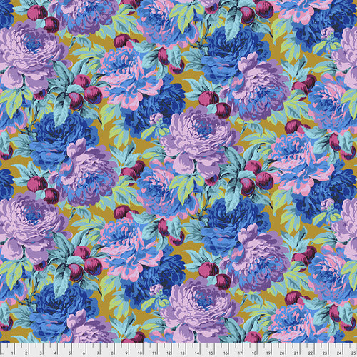 Luscious Ochre Brown Philip Jacobs Stash Kaffe Fassett Collective Free Spirit Cotton Fabric  FS-PWPJ011.OCHRE