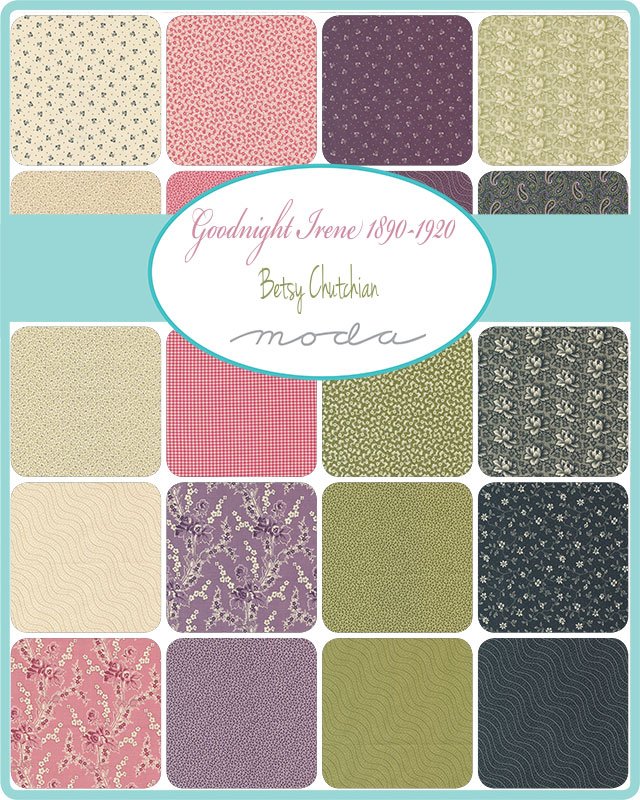 Goodnight Irene 5"' Squares Betsy Chutchian Moda Cotton Fabric MD-31700PP