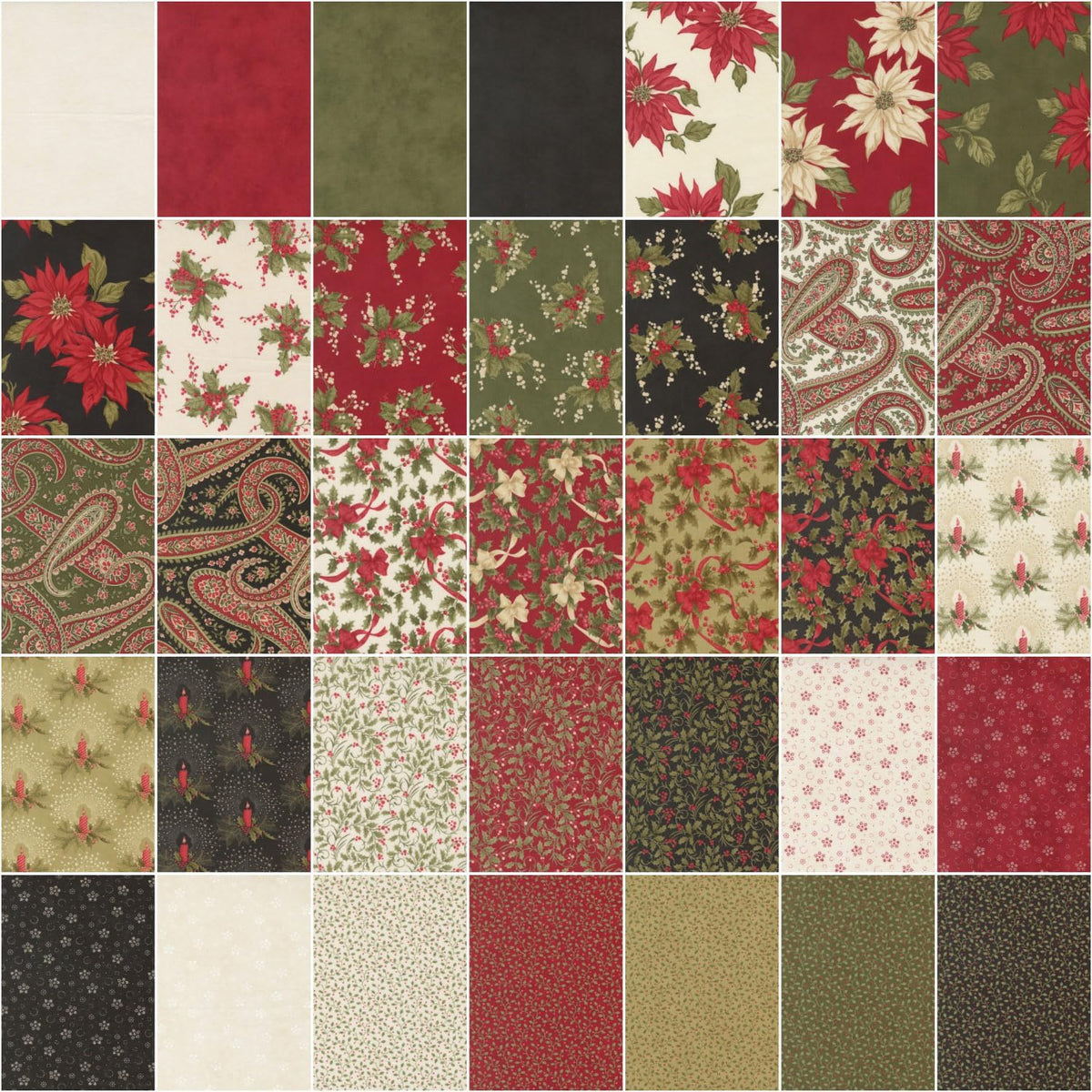 Candlelight Christmas 10" Squares Layer Cake 42pcs 3 Sisters Moda Fabrics Cotton Fabric MD-44420LC | US Fabric Shop