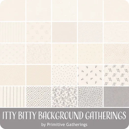 Itty Bitty BG Gatherings 10" Squares Layer Cake 42pcs Primitive Gatherings Moda Cotton Fabric MD-49280LC