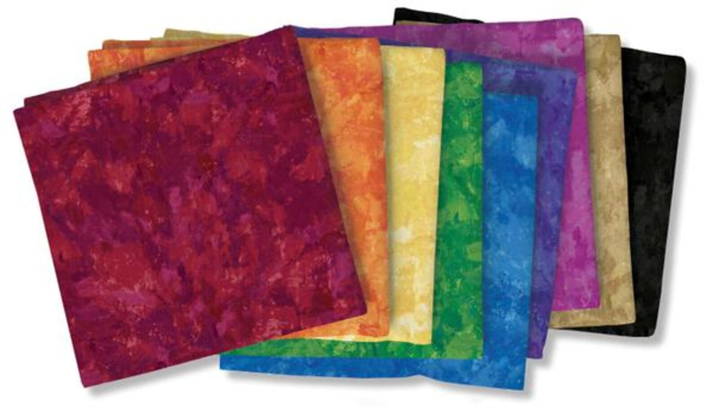 Patina Rainbow 5" Squares Michael Miller Cotton Fabric MM-CHARM0355