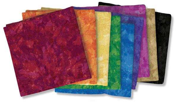 Patina Rainbow 10" Squares Michael Miller Cotton Fabric MM-SQUARE0355