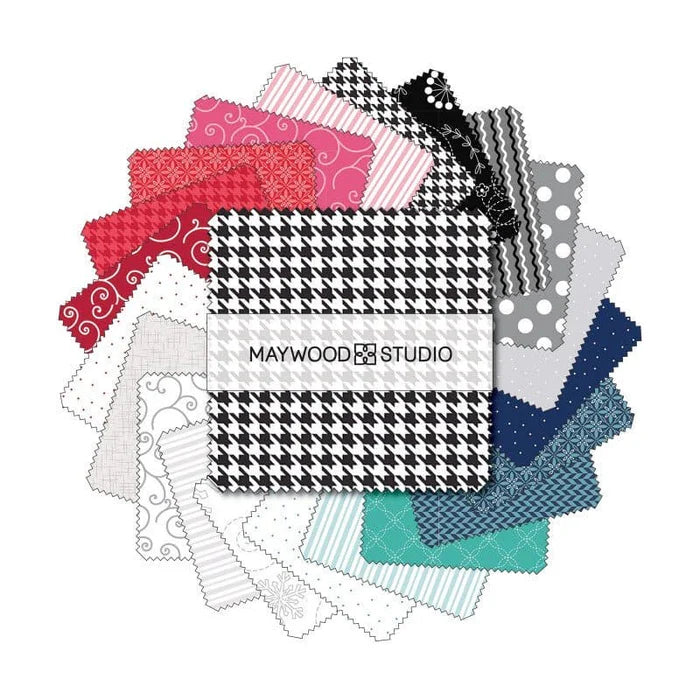 Kimberbell Basics Kim's Picks Winter 10" Squares Kimberbell Maywood Studio Cotton Fabric MS-SQ-MASKBB-Win