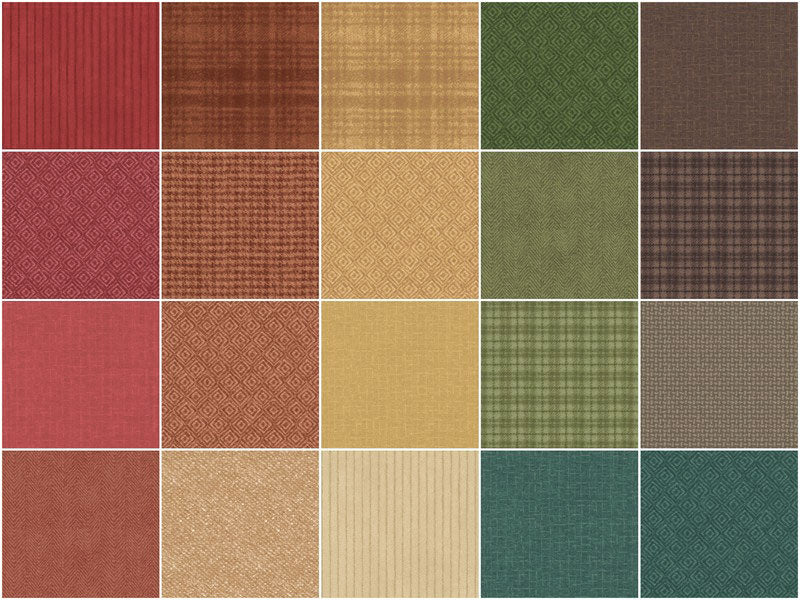 Woolies FLANNEL Desert Sunset 10" Squares Bonnie Sullivan Maywood Studio Cotton Fabric MS-SQ-MASWOF-Des