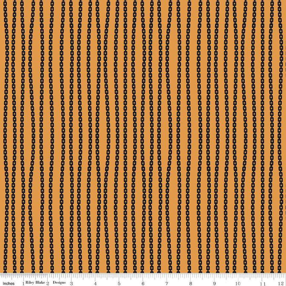 Mad Masquerade Stripe Orange J. Wecker Frisch Riley Blake Designs Cotton Fabric RB-C11958-Orange