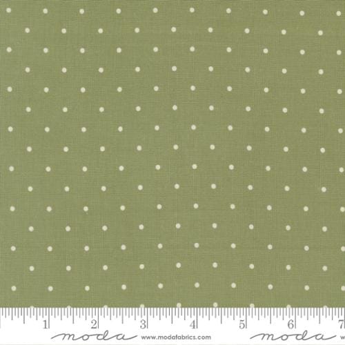 Magic Dot 108" Wide back Spring White Green Lella Boutique Moda Cotton Fabric MD-108026-65 | US Fabric Shop
