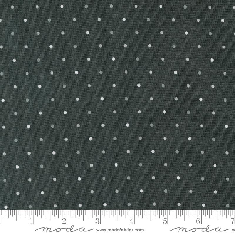 Magic Dot Blender Dots Charcoal Gray Lella Boutique Moda Cotton Fabric