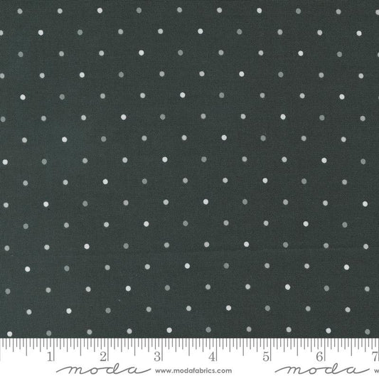 Magic Dot Blender Dots Charcoal Gray Lella Boutique Moda Cotton Fabric