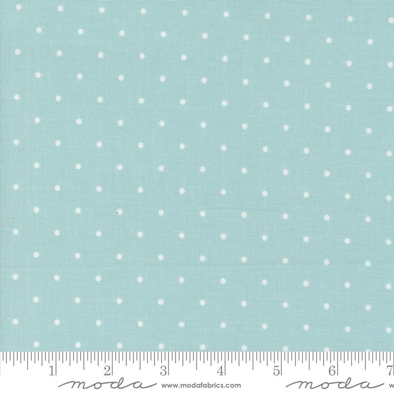 Magic Dot Blender Dots Cotton Candy Aqua Blue Lella Boutique Moda Cotton Fabric