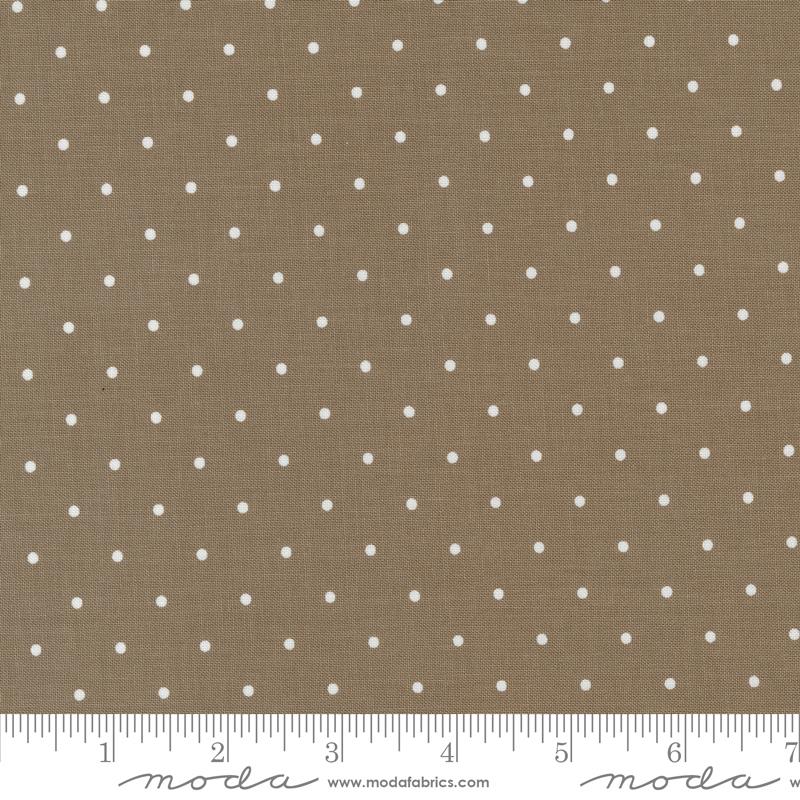 Magic Dot Blender Dots Nutmeg Brown Lella Boutique Moda Cotton Fabric