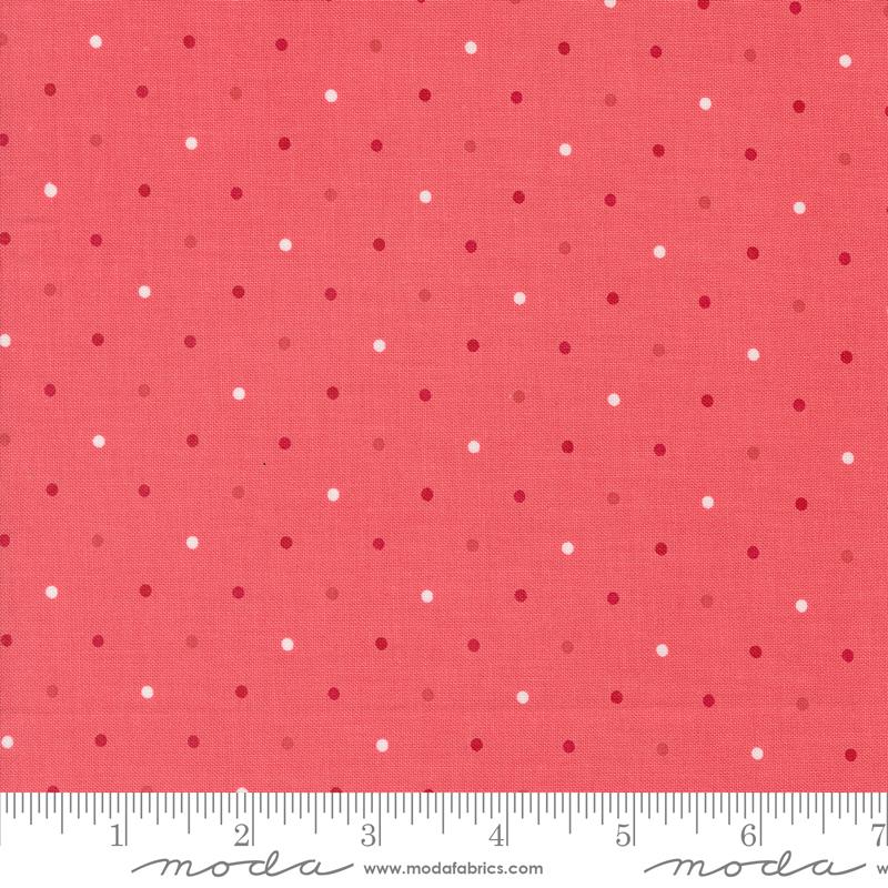 Magic Dot Blender Dots Raspberry Dark Pink Lella Boutique Moda Cotton Fabric