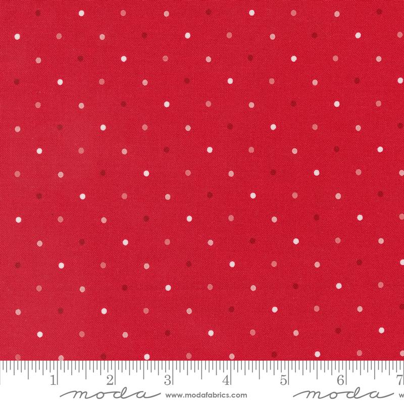 Magic Dot Blender Dots Strawberry Red Lella Boutique Moda Cotton Fabric