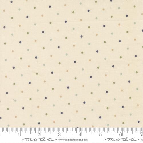 Magic Dot Daydream Cream Natural Blue Green Lella Boutique Moda Cotton Fabric MD-5230-61 | US Fabric Shop