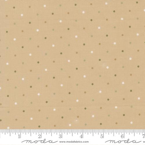 Magic Dot Daydream Oatmeal Green White Lella Boutique Moda Cotton Fabric MD-5230-62 | US Fabric Shop