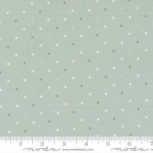 Magic Dot Robin's Egg White Green Lella Boutique Moda Cotton Fabric MD-5230-64 | US Fabric Shop