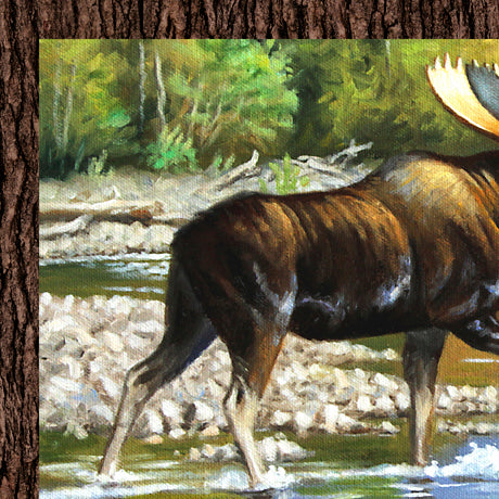 Magnificent Moose Patches Multi Cynthie Fisher QT Fabrics Cotton Fabric