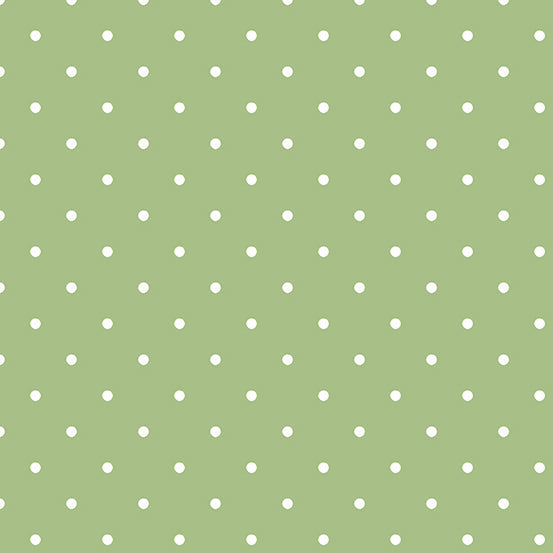 Magnolia Dot Green Edyta Sitar of Laundry Basket Quilts Andover Fabrics Cotton Fabric AF-A-860-G