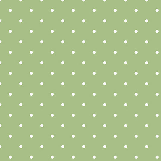 Magnolia Dot Green Edyta Sitar of Laundry Basket Quilts Andover Fabrics Cotton Fabric AF-A-860-G